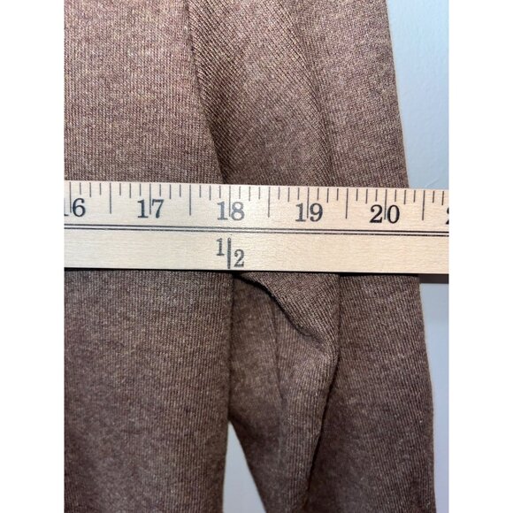 Rafaella‎ Womens Brown Long Sleeve Top With Zipper Detail - Size L - Picture 4 of 9